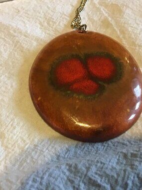 Bar Harbor Pottery Pendant and Necklace - Matching Earrings - Bar Harbor Maine